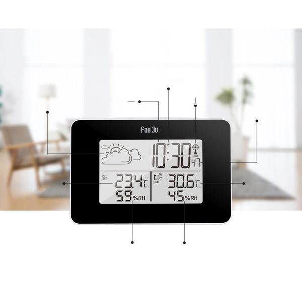 multifunction wireless weather clock indoor outdoor hygrometer digital forecast barometer calendar alarm clo desk & table clocks
multifunction wireless weather clock indoor outdoor hygrometer digital forecast barometer calendar alarm clo desk & table clocks