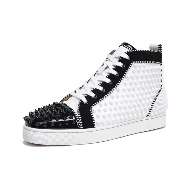 luxury designer shoes spiked red bottom shoe name brand men,women loubi shark sneakers flats leather spikes strass style walking perfect lov, Black
luxury designer shoes spiked red bottom shoe name brand men,women loubi shark sneakers flats leather spikes strass style walking perfect lov, Black