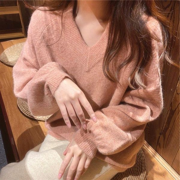 women's sweaters autumn winter knitted pullovers ladies loose sweater casual knitwear soft female warm jumper sueter mujer, White;black
women's sweaters autumn winter knitted pullovers ladies loose sweater casual knitwear soft female warm jumper sueter mujer, White;black