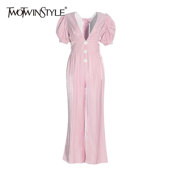 pink bowknot jumpsuit for women v neck puff short sleeve ruched high waist wide leg pants jumpsuits female 210521, Black;white
pink bowknot jumpsuit for women v neck puff short sleeve ruched high waist wide leg pants jumpsuits female 210521, Black;white