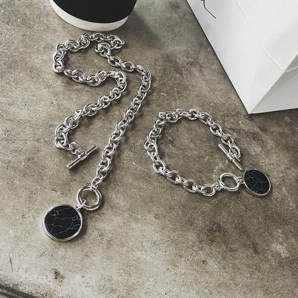 pendant necklaces minimalist casual ne chain nelaces for women round marble pendants nelace female fashion hiphop jewelry gift, Silver
pendant necklaces minimalist casual ne chain nelaces for women round marble pendants nelace female fashion hiphop jewelry gift, Silver