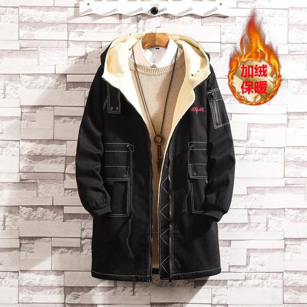 men's trench coats men winter warm thicker long fashion hooded casual down jackets large size loose, Tan;black
men's trench coats men winter warm thicker long fashion hooded casual down jackets large size loose, Tan;black