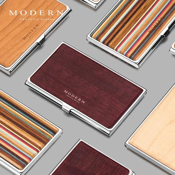 card holders modern - brand creative stainless steel holder with big capacity organizer, Brown;gray
card holders modern - brand creative stainless steel holder with big capacity organizer, Brown;gray