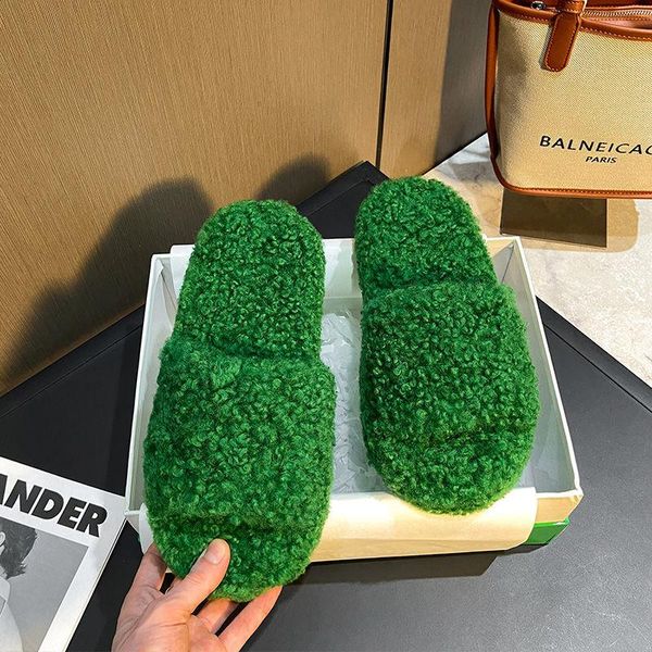 slippers bvt wool shoes women wear thick soles outside in autumn and winter 2021 green net red are, Black
slippers bvt wool shoes women wear thick soles outside in autumn and winter 2021 green net red are, Black