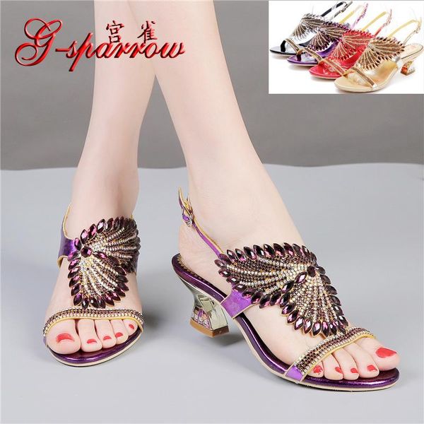 g-sparrow summer women's shoes diamond sandals female buckle fashion purple gold black red comfortable thick high heels
g-sparrow summer women's shoes diamond sandals female buckle fashion purple gold black red comfortable thick high heels