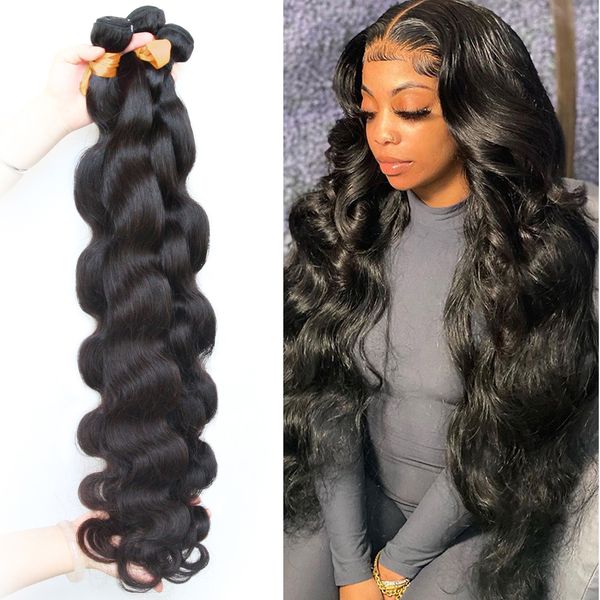 28 30 32 40 inch brazilian body wave raw human hair bundles virgin remy hair loose water wave bundles weaves wholesale tissagefactory direct, Black
28 30 32 40 inch brazilian body wave raw human hair bundles virgin remy hair loose water wave bundles weaves wholesale tissagefactory direct, Black