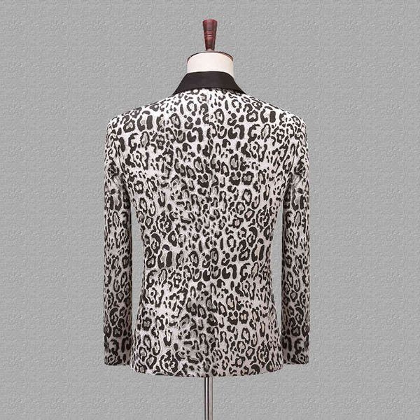 men's suits & blazers pyjtrl fashion jacquard leopard pattern fine fit casual jacket male blazer wear homme attire singing clothes but6, White;black
men's suits & blazers pyjtrl fashion jacquard leopard pattern fine fit casual jacket male blazer wear homme attire singing clothes but6, White;black