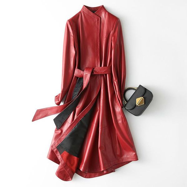 women's leather & faux long real jacket women clothes 2021 sheepskin coat genuine jackets slim windbreaker kqn22291-7 kj2320, Black
women's leather & faux long real jacket women clothes 2021 sheepskin coat genuine jackets slim windbreaker kqn22291-7 kj2320, Black