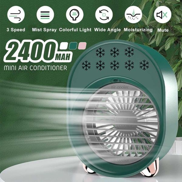 electric fans 2in1 mini cooling air conditioner humidifies fan spray humidification 3 gear adjustable 2400mah colorful light
electric fans 2in1 mini cooling air conditioner humidifies fan spray humidification 3 gear adjustable 2400mah colorful light
