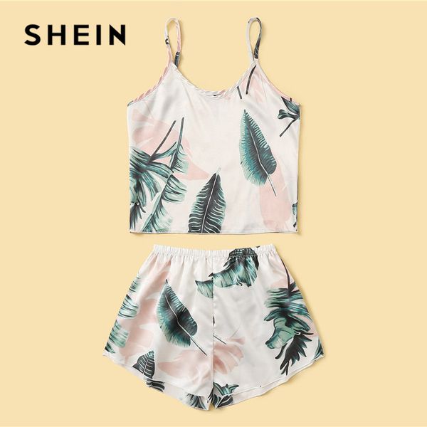 2021shein tropical print satin pajama set women summer casual sleeveless spaghetti strap sleepwear cute fresh girls nightwear, Black;red
2021shein tropical print satin pajama set women summer casual sleeveless spaghetti strap sleepwear cute fresh girls nightwear, Black;red
