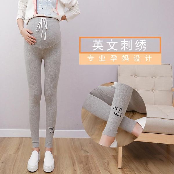 8806# maternity pants spring autumn elastic waist belly support letter printing leggings trousers bottoms, White
8806# maternity pants spring autumn elastic waist belly support letter printing leggings trousers bottoms, White