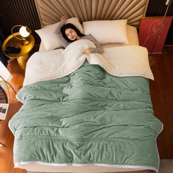 blankets thick 3 layers quilted blanket double-sided lamb cashmere velvet throw winter warm quilting bedding cover
blankets thick 3 layers quilted blanket double-sided lamb cashmere velvet throw winter warm quilting bedding cover