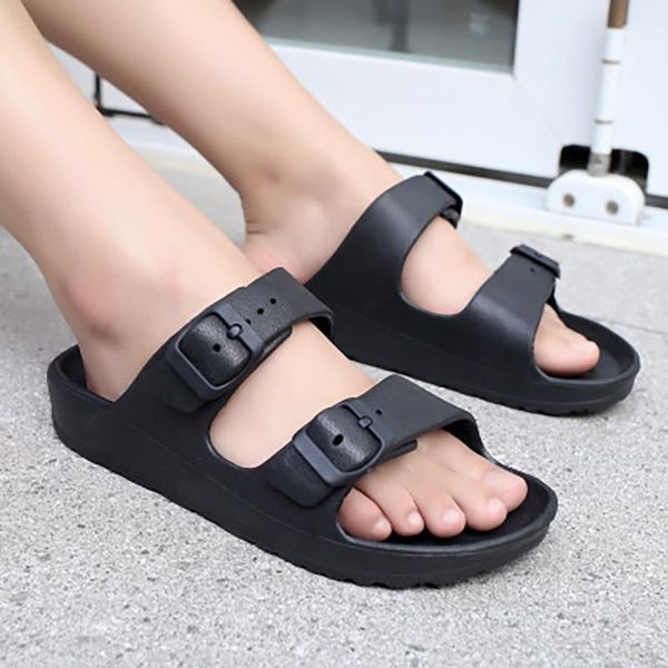 women buckle slippers breathable open toe casual beach shoes platform ladies women's fashion solid footwear summer, Black
women buckle slippers breathable open toe casual beach shoes platform ladies women's fashion solid footwear summer, Black