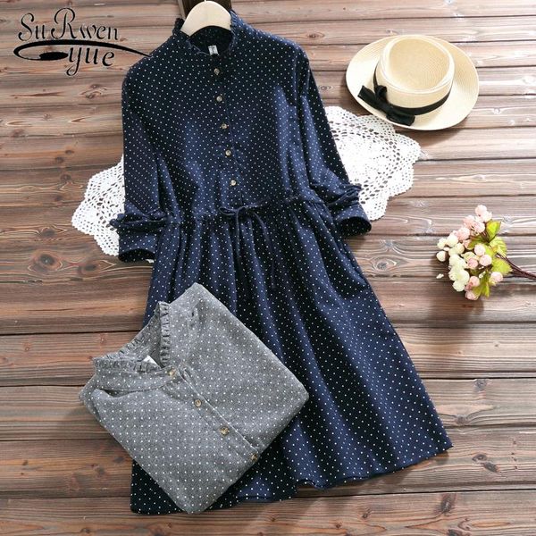 casual dresses polka dot printed femininos vestidos 2021 spring autumn women stand collar elbise long sleeve vintage dress 7423 50, Black;gray
casual dresses polka dot printed femininos vestidos 2021 spring autumn women stand collar elbise long sleeve vintage dress 7423 50, Black;gray
