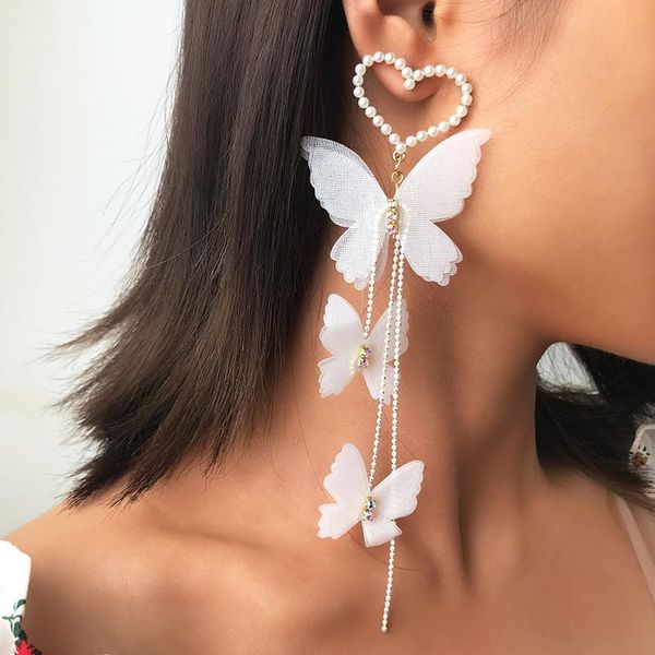dangle & chandelier fashion white exquisite earrings romantic love pearl butterfly pendant handmade women long drop, Silver
dangle & chandelier fashion white exquisite earrings romantic love pearl butterfly pendant handmade women long drop, Silver
