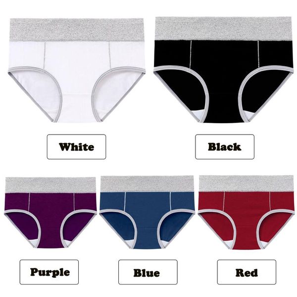 women's panties 5pc women patchwork color lingerie briefs leisure large size soft comfort underpants female, Black;pink
women's panties 5pc women patchwork color lingerie briefs leisure large size soft comfort underpants female, Black;pink