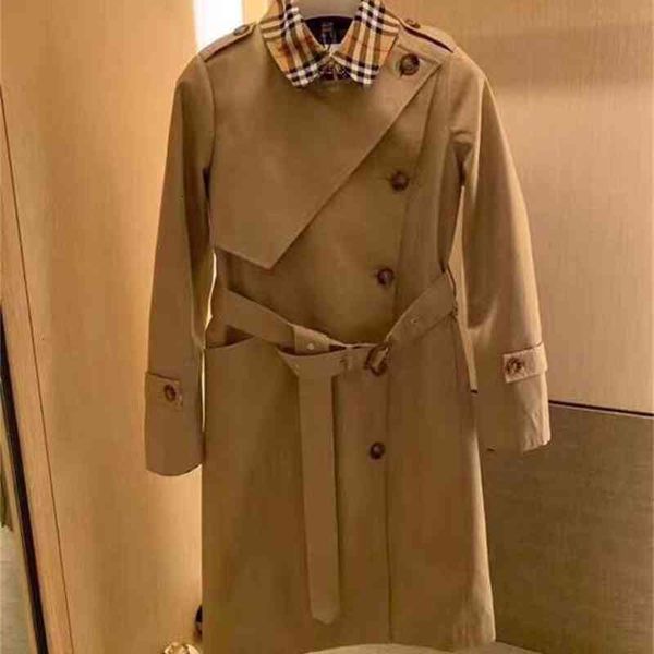 dust coat 2021 early autumn fashion lapel windbreaker double breasted waistband slim b european british, Tan;black
dust coat 2021 early autumn fashion lapel windbreaker double breasted waistband slim b european british, Tan;black