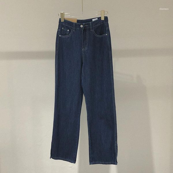 spring and summer thin loose fashion casual retro all-match jeans women's high waist slimming wide leg pants split1, Blue
spring and summer thin loose fashion casual retro all-match jeans women's high waist slimming wide leg pants split1, Blue