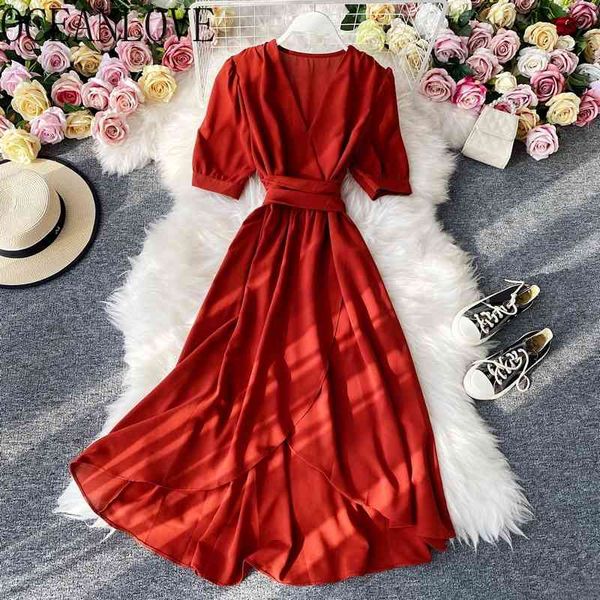 elegant dress for women solid bandage v neck korean vintage spring summer vestidos bow femme robes a-line 210415, Black;gray
elegant dress for women solid bandage v neck korean vintage spring summer vestidos bow femme robes a-line 210415, Black;gray