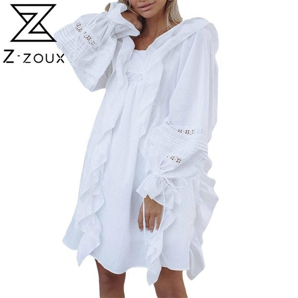 getspring women dress lantern sleeve ruffles patchwork white black loose es long hollow out girls summer 210513, Black;gray
getspring women dress lantern sleeve ruffles patchwork white black loose es long hollow out girls summer 210513, Black;gray
