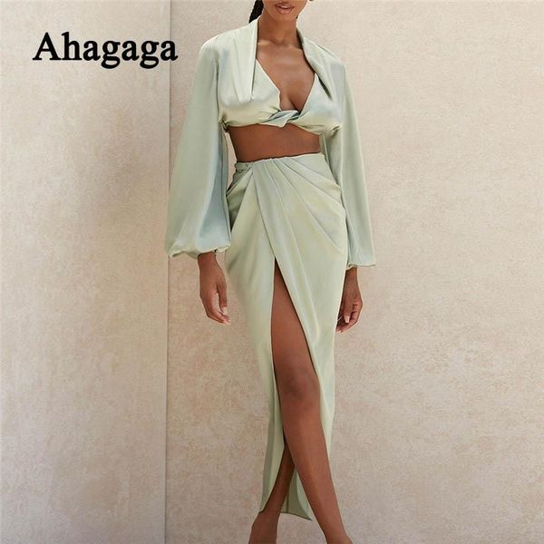 women's tracksuits ahagaga autumn satin sets women suits fashion regular costume 2-pieces (+skirt) suit set female blusas, Gray
women's tracksuits ahagaga autumn satin sets women suits fashion regular costume 2-pieces (+skirt) suit set female blusas, Gray