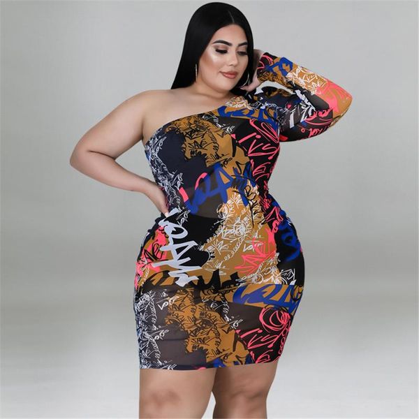 plus size dresses single sleeve oblique collar dress gauze evening printing fashion women clothing 4xl 5xl wholesale, Black
plus size dresses single sleeve oblique collar dress gauze evening printing fashion women clothing 4xl 5xl wholesale, Black