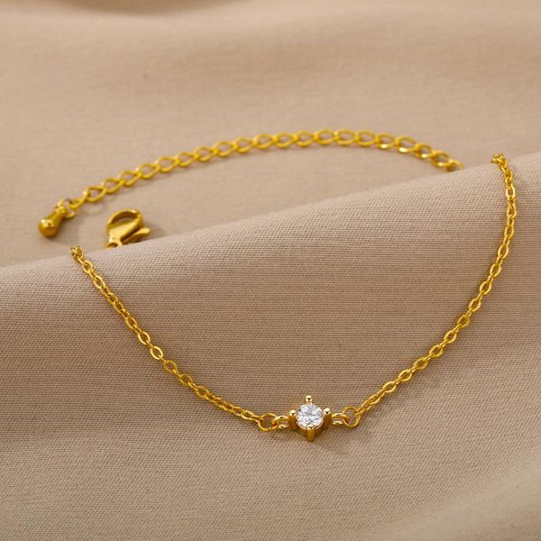 charm bracelets boho single zircon circle bead for women stainless steel gold bracelet jewelry couple friends aesthetic accessories, Golden;silver
charm bracelets boho single zircon circle bead for women stainless steel gold bracelet jewelry couple friends aesthetic accessories, Golden;silver