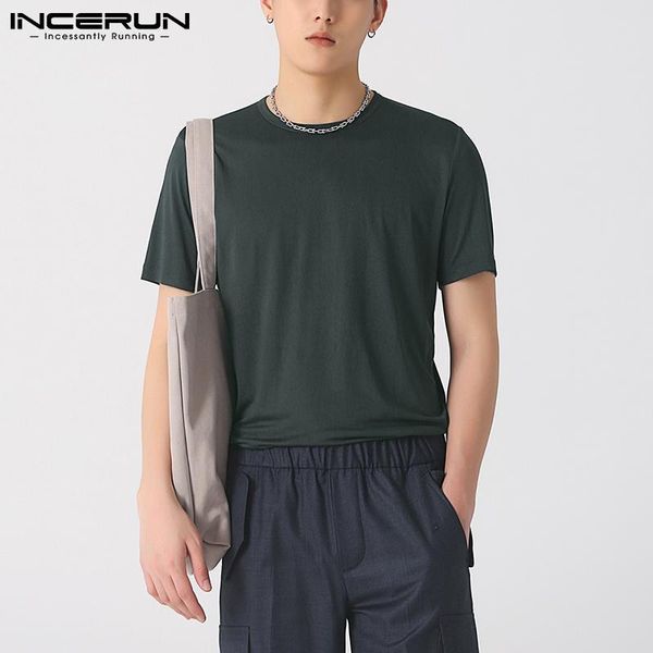 men's t-shirts incerun solid color men t shirt comfortable o neck short sleeve casual camisetas summer 2021 streetwear breathable cloth, White;black
men's t-shirts incerun solid color men t shirt comfortable o neck short sleeve casual camisetas summer 2021 streetwear breathable cloth, White;black