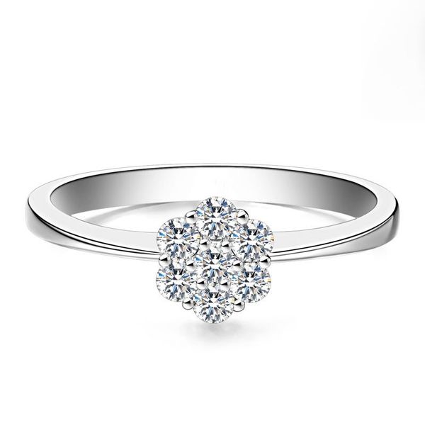 cluster rings 18k au750 white gold ring women wedding anniversary engagement party round flower moissanite diamond elegant romantic, Golden;silver
cluster rings 18k au750 white gold ring women wedding anniversary engagement party round flower moissanite diamond elegant romantic, Golden;silver