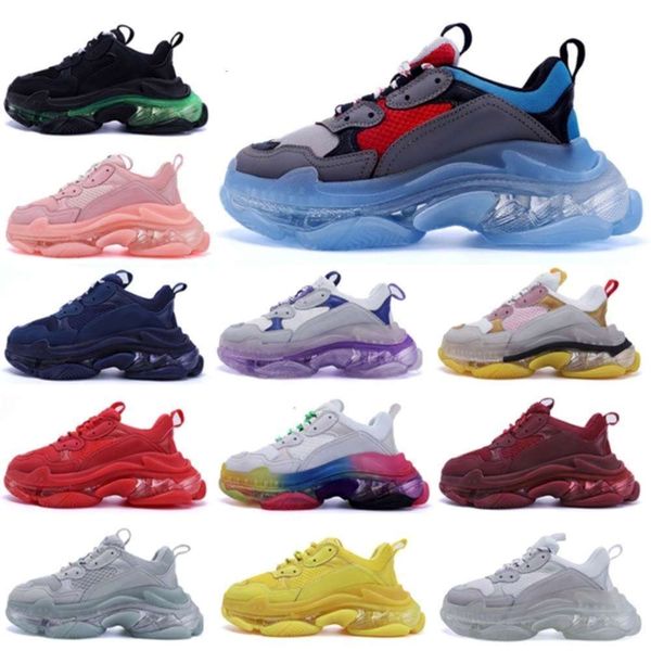 17fw triple s clear sole sneakers mens women casual shoes old crystal bottom dad shoe rainbow triple-s sports outdoor 36-45 braz tingfengf, Black
17fw triple s clear sole sneakers mens women casual shoes old crystal bottom dad shoe rainbow triple-s sports outdoor 36-45 braz tingfengf, Black