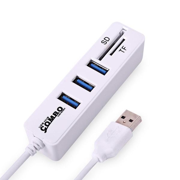 hubs multi usb hub 2.0 3 ports + card reader portable combo high speed mini splitter all in one for sd/tf computer pc
hubs multi usb hub 2.0 3 ports + card reader portable combo high speed mini splitter all in one for sd/tf computer pc