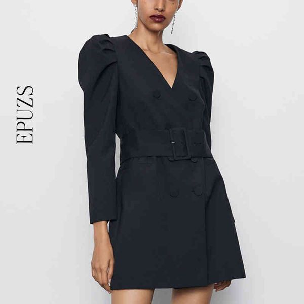 za belt black blazer dress women elegant double breasted women blazers and jackets korean casual office long blazer full 210430, Black;gray
za belt black blazer dress women elegant double breasted women blazers and jackets korean casual office long blazer full 210430, Black;gray