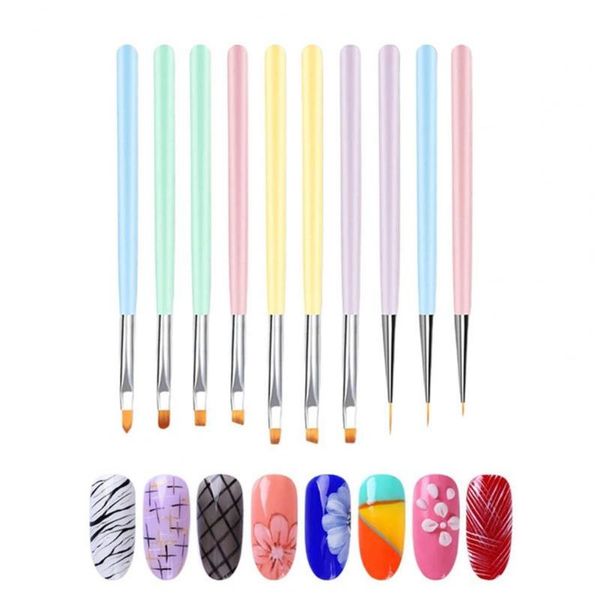 10pcs/set nail pen easy to use graffiti nylon wool painting brush for beauty ends dotting drawing polish art kits
10pcs/set nail pen easy to use graffiti nylon wool painting brush for beauty ends dotting drawing polish art kits
