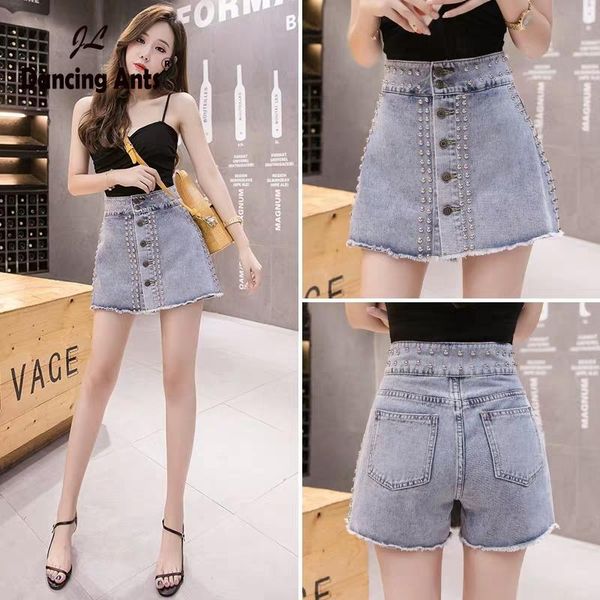 woman high waist loose a-line jeans skirt shorts korean style vintage solid single breasted embroidered flares ol shirt women's, White;black
woman high waist loose a-line jeans skirt shorts korean style vintage solid single breasted embroidered flares ol shirt women's, White;black