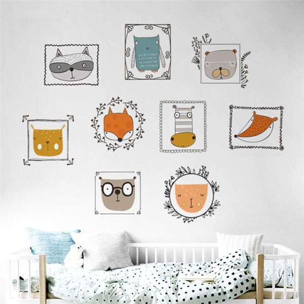 wall stickers cartoon mural adorable animals po frame for kids rooms home decor diy art post
wall stickers cartoon mural adorable animals po frame for kids rooms home decor diy art post