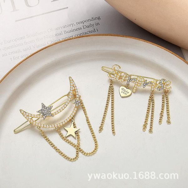 hair clips & barrettes star moon geometric hairpin tassel zircon pearl accessories side clip frog ms. gift, Golden;silver
hair clips & barrettes star moon geometric hairpin tassel zircon pearl accessories side clip frog ms. gift, Golden;silver