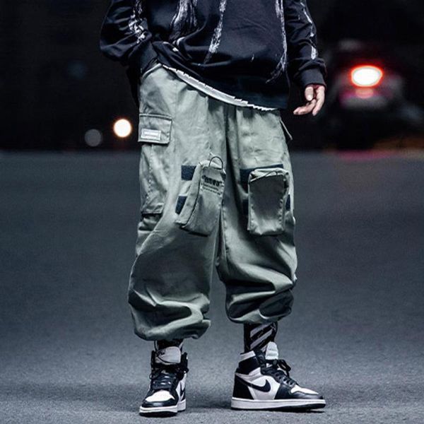 aprilmomo hip hop multi pocket cargo pants men joggers 2021 elastic waist streetwear harem trousers sweatpants men's, Black
aprilmomo hip hop multi pocket cargo pants men joggers 2021 elastic waist streetwear harem trousers sweatpants men's, Black
