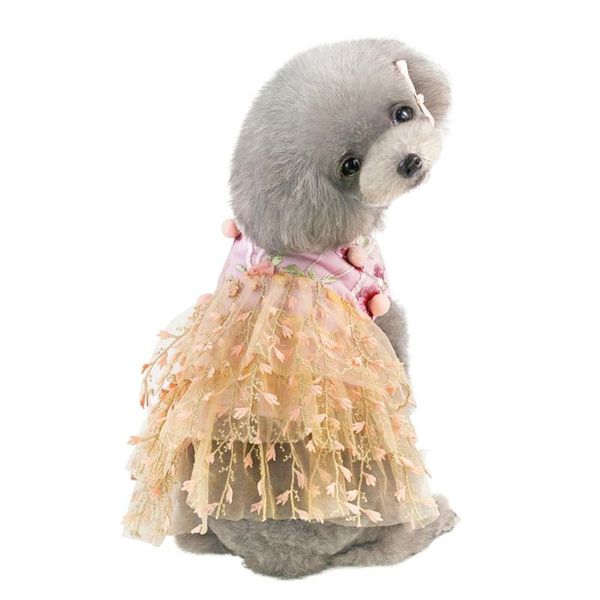 dog apparel pet spring summer stylish pleated skirt with stereo embroidery lace party dress suitable for small and medium dogs
dog apparel pet spring summer stylish pleated skirt with stereo embroidery lace party dress suitable for small and medium dogs