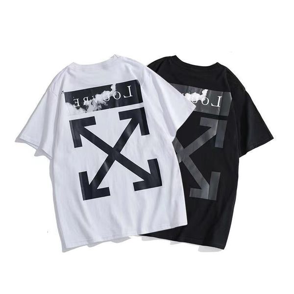 trendy off arrow print short sleeve t-shirt trendy men's and women's same owt-shirt, White;black
trendy off arrow print short sleeve t-shirt trendy men's and women's same owt-shirt, White;black