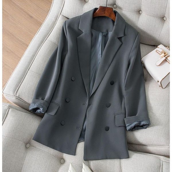 women's suits & blazers blazer women minimalist solid outwear loose elegant retro official fashion high street feminine autumn spring c, White;black
women's suits & blazers blazer women minimalist solid outwear loose elegant retro official fashion high street feminine autumn spring c, White;black