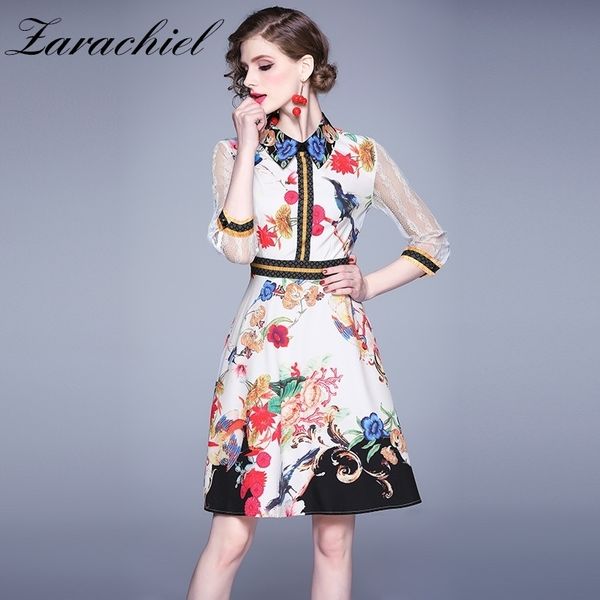 sweet floral print patchowrk lace sleeve mini dresses autumn clothes for women turn-down collar high waist trend dress 210416, Black;gray
sweet floral print patchowrk lace sleeve mini dresses autumn clothes for women turn-down collar high waist trend dress 210416, Black;gray