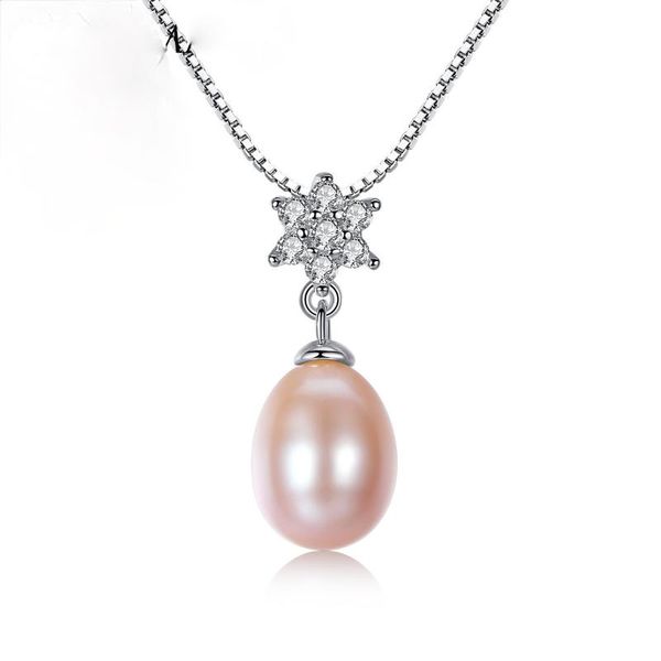 pendant necklaces ladies necklace s925 sterling silver freshwater pearl set with zircon flower
pendant necklaces ladies necklace s925 sterling silver freshwater pearl set with zircon flower