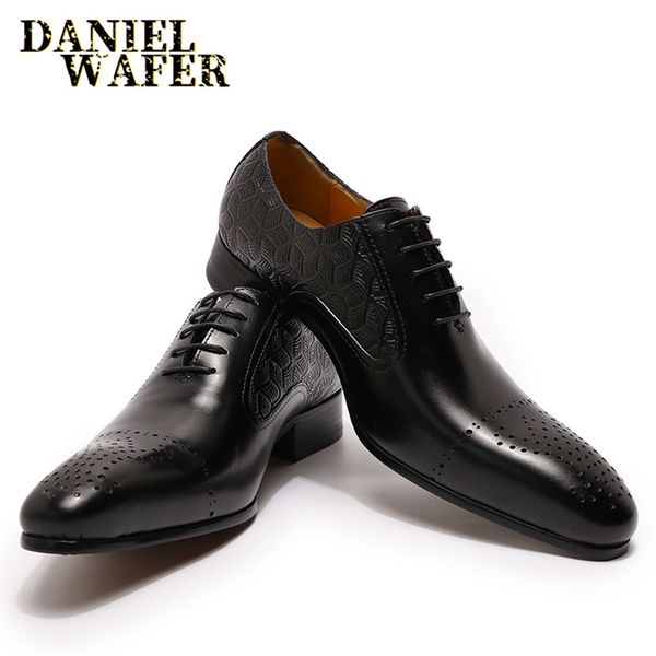 fashion men leather shoes oxfords luxury italian dress shoes black brown lace up wedding office business formal men shoes 210330
fashion men leather shoes oxfords luxury italian dress shoes black brown lace up wedding office business formal men shoes 210330