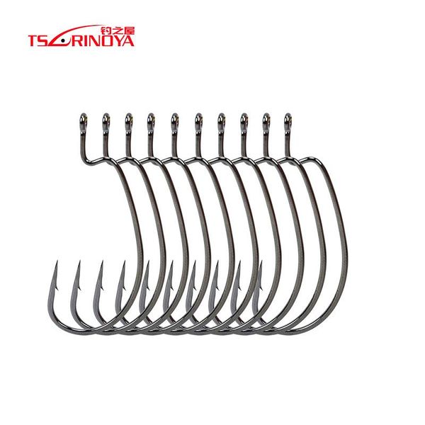 10pcs/pack high carbon steel fishing hooks 2# 1# 1/0# 2/0# wide abdomen crank hook for jig head worm lures soft bait
10pcs/pack high carbon steel fishing hooks 2# 1# 1/0# 2/0# wide abdomen crank hook for jig head worm lures soft bait