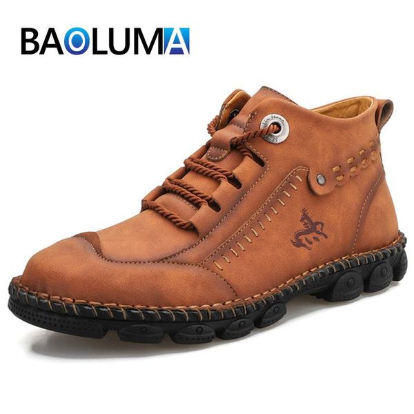 boots men's leather men casual shoes british style soft comfortable flat footwear 38-48, Black
boots men's leather men casual shoes british style soft comfortable flat footwear 38-48, Black