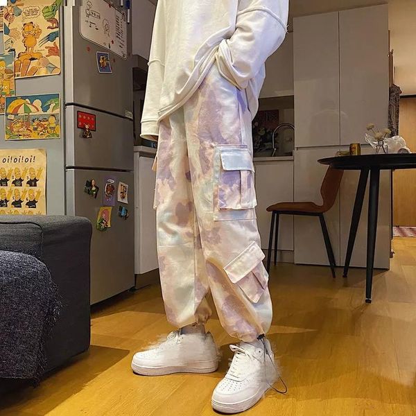 tie-dye pants men's fashion casual pocket cargo men streetwear korean loose hip-hop straight wide-leg mens trousers, Black
tie-dye pants men's fashion casual pocket cargo men streetwear korean loose hip-hop straight wide-leg mens trousers, Black