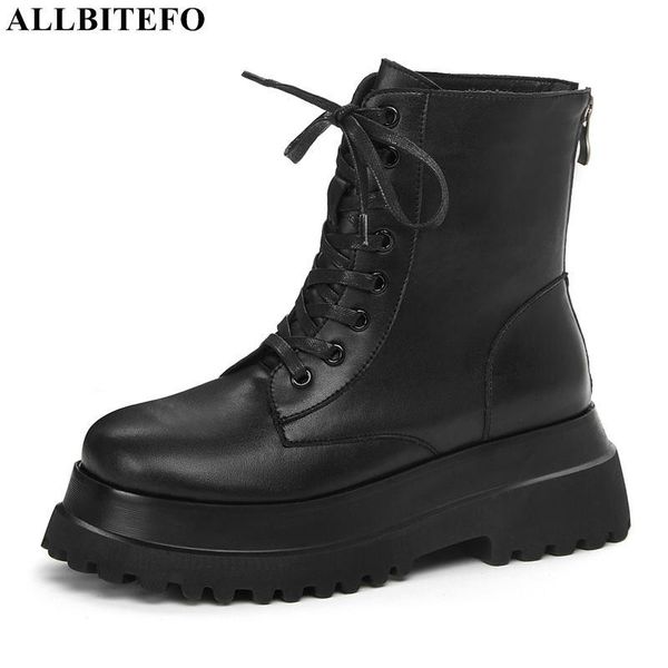boots allbitefo lace-up comfortable waterproof shoes genuine leather women motocycle autumn fashion girl ankle, Black
boots allbitefo lace-up comfortable waterproof shoes genuine leather women motocycle autumn fashion girl ankle, Black