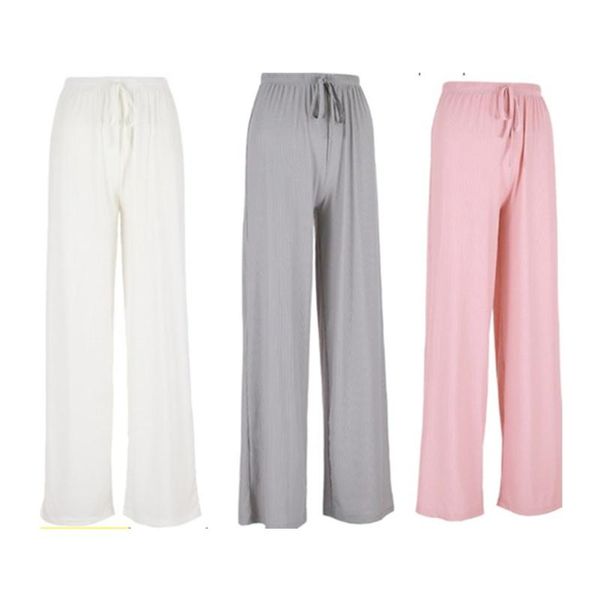 women's pants & capris 2021 fashion solid color casual wild loose wide leg trousers lace up home service, Black;white
women's pants & capris 2021 fashion solid color casual wild loose wide leg trousers lace up home service, Black;white