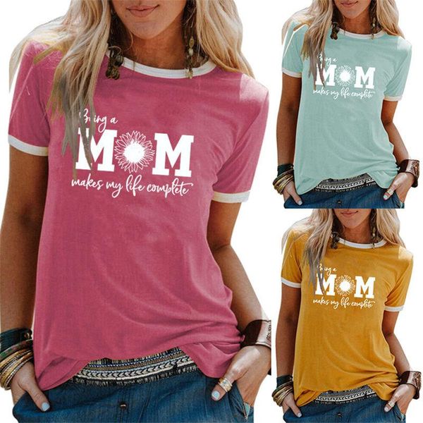 women's t-shirt women being a mom funny floral hipster aesthetic graphics tee letters casual slogan trendy soft short sleeve ladies, White
women's t-shirt women being a mom funny floral hipster aesthetic graphics tee letters casual slogan trendy soft short sleeve ladies, White