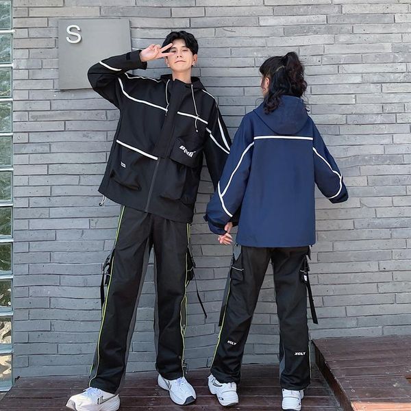 women's hoodies & sweatshirts couples wear student uniforms, stand-up collars and long sleeve zippers for commuting clothes clothing, Black
women's hoodies & sweatshirts couples wear student uniforms, stand-up collars and long sleeve zippers for commuting clothes clothing, Black
